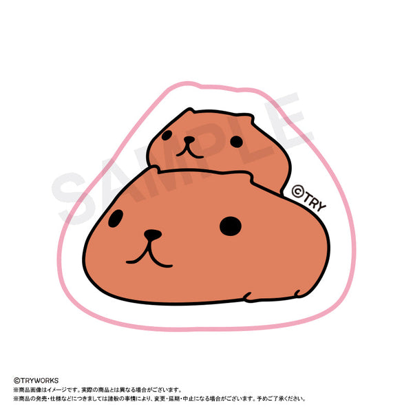 『カピバラさん』ダイカットタオル A(のすのす)